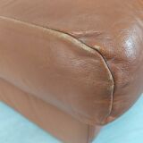 Pouf cuir vintage