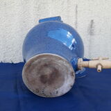 Blue enamelled sandstone vinaigrier 3 L H 26 cm
