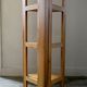 Folding corner shelves in light wood from the 50/60