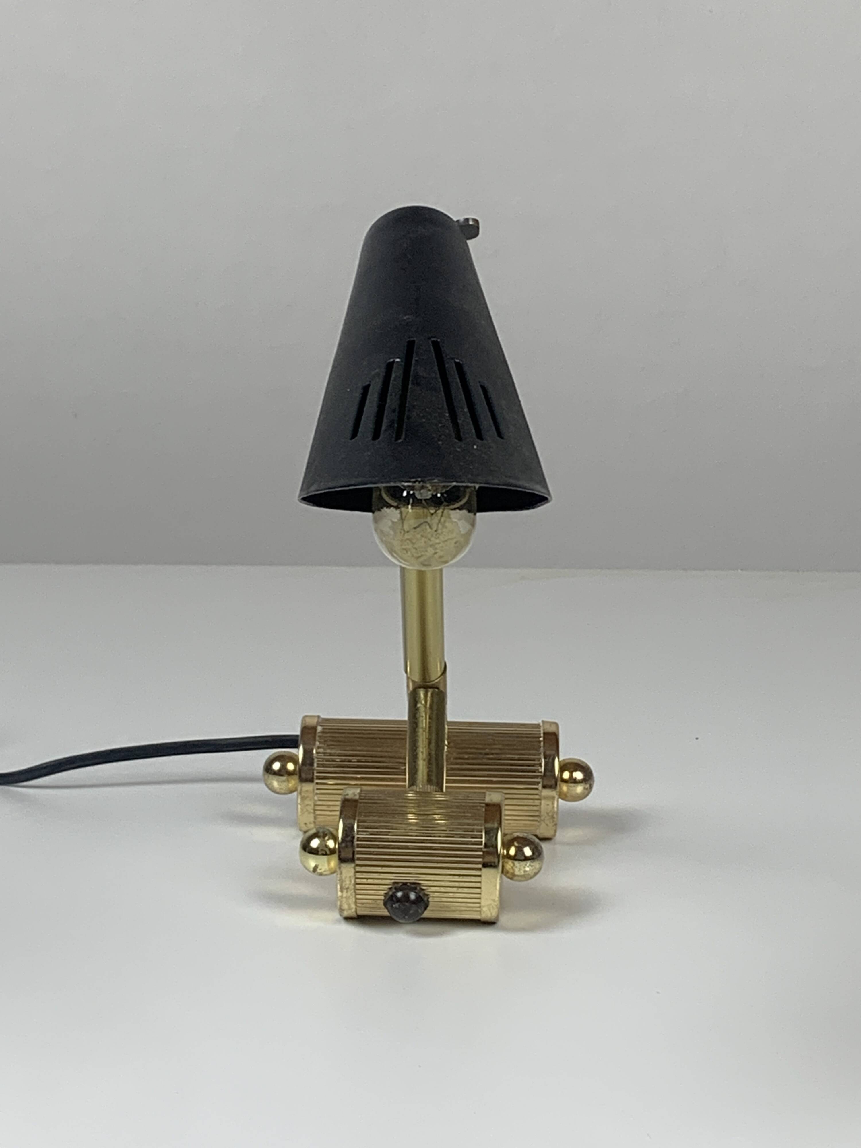 Small midcentury adjustable diabolo counter balance architectural desk lamp, 1960s