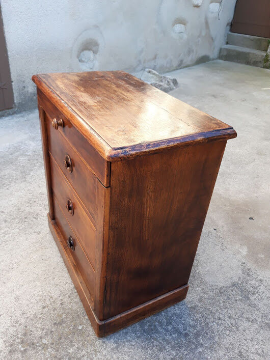 old 19th century walnut cloth maker