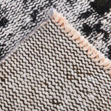 Distressed wool vintage tapis rugs 243x158cm