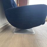 Sofa set + armchair + footrest Jean Prévost – 1970s