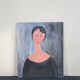 Tableau de femme a l'huile