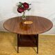 Antique Edwardian Mahogany Oval Drop Leaf Side Table (Circa 1900–1930)