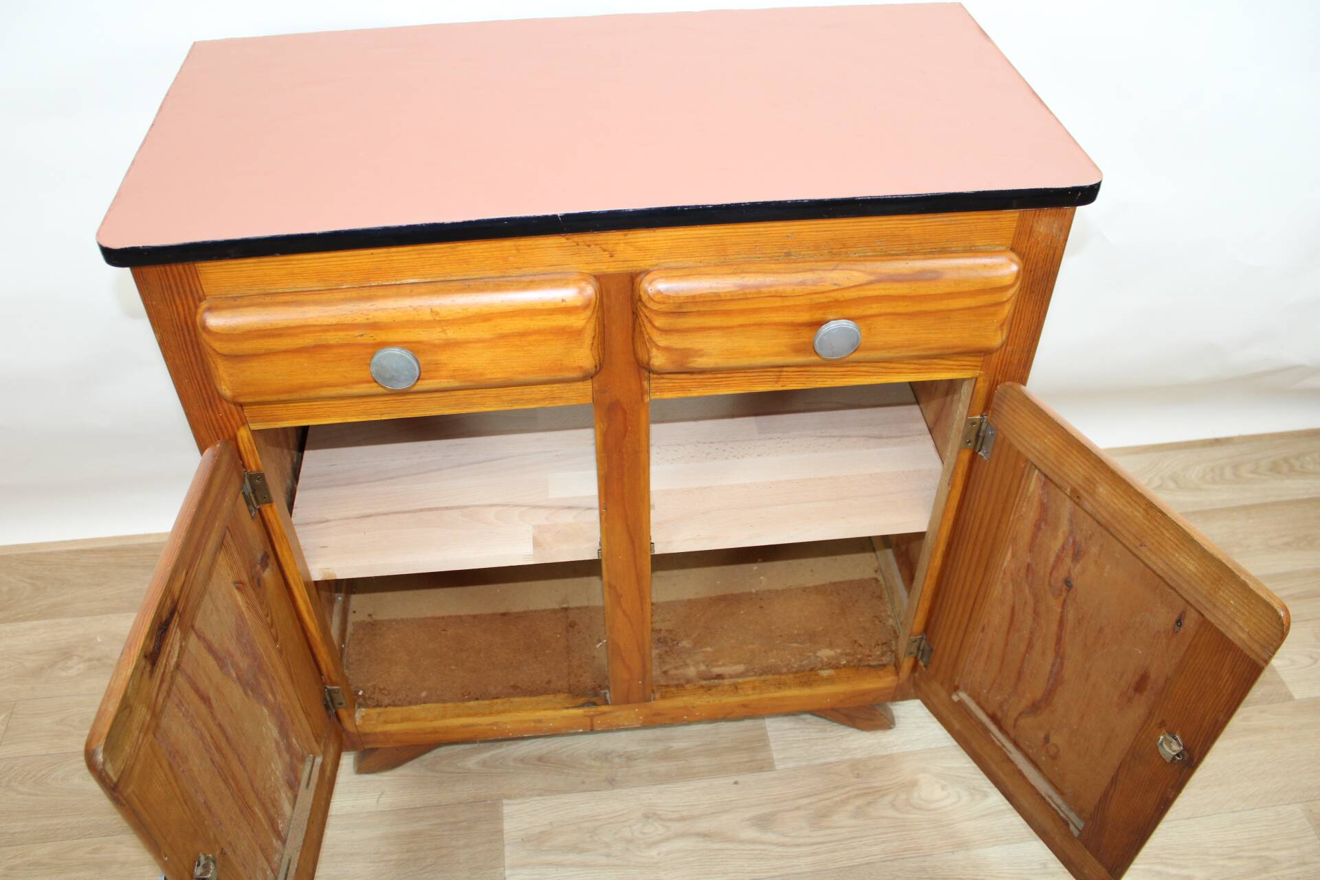 Mado terra cotta chest of drawers 1960 France