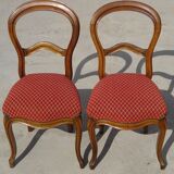 Paire de chaises Louis Philippe