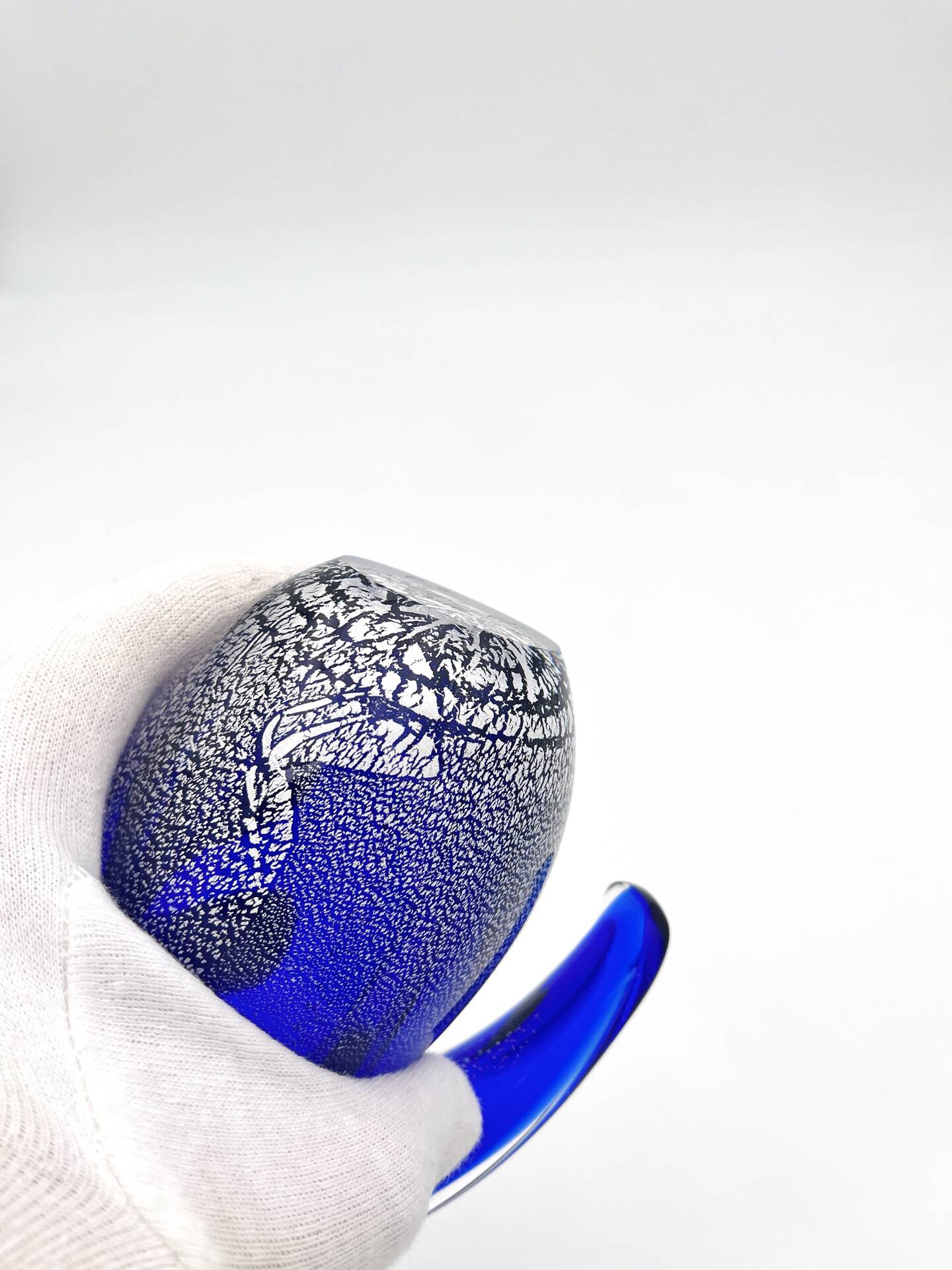 Pichet Colibri Signed Allan Scharff Holmegaard Blue Leaf Silver 27cm