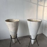 Willy Guhl planter cones x2