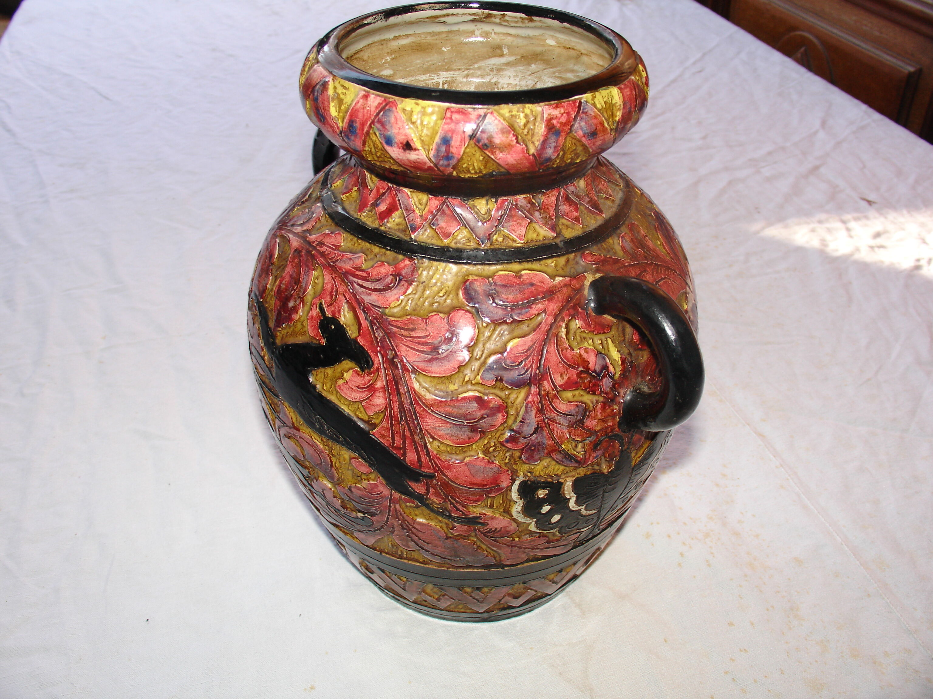 Ceramic vase from Perugia, Italy, circa 1950
