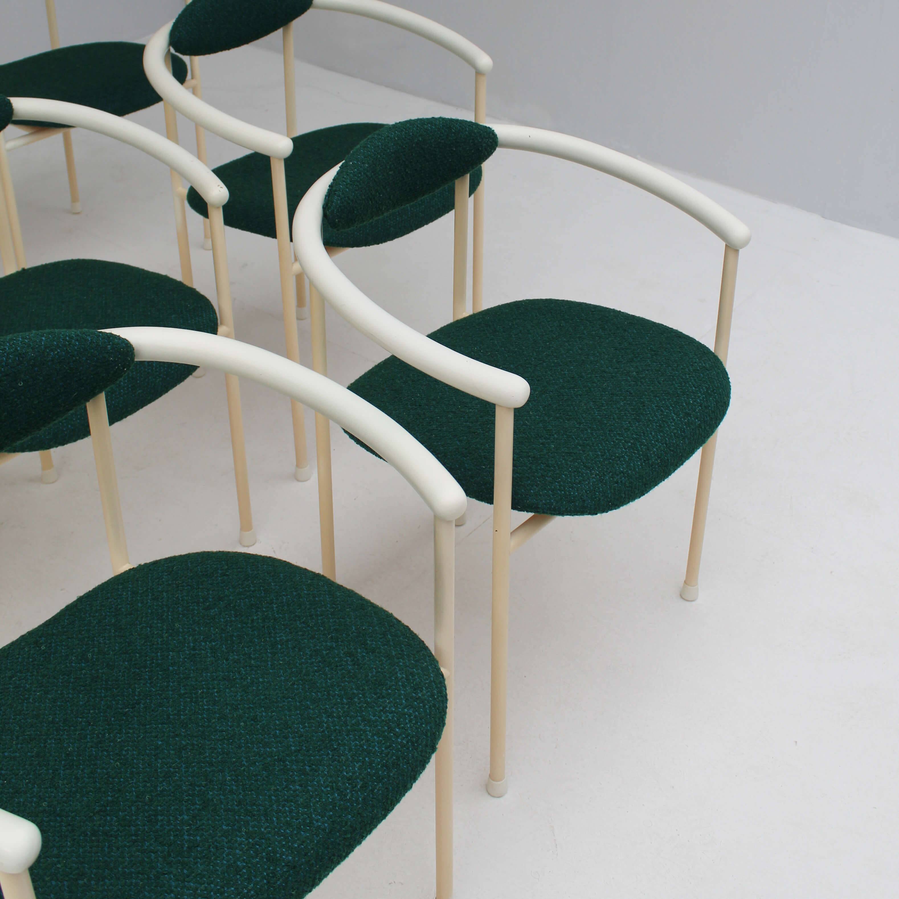 Set Italian dining chairs