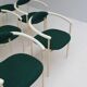 Set Italian dining chairs