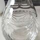 Lorraine crystal design carafe/gérard model. empire style decor. height 28 cm