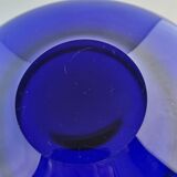 Cobalt Blue Crystal Bowl by Per Lütken for Royal Copenhagen, 1970s