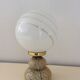 Vintage lamp from the 70s in marble and opaline