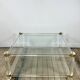 Table basse Hollywood Regency en altuglass et verre 1970'S