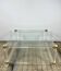 Hollywood Regency coffee table in altuglass and glass, 1970s.