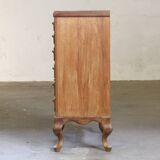 Vintage Danish 1967 Highboy 6 Drawer Dresser in Oak