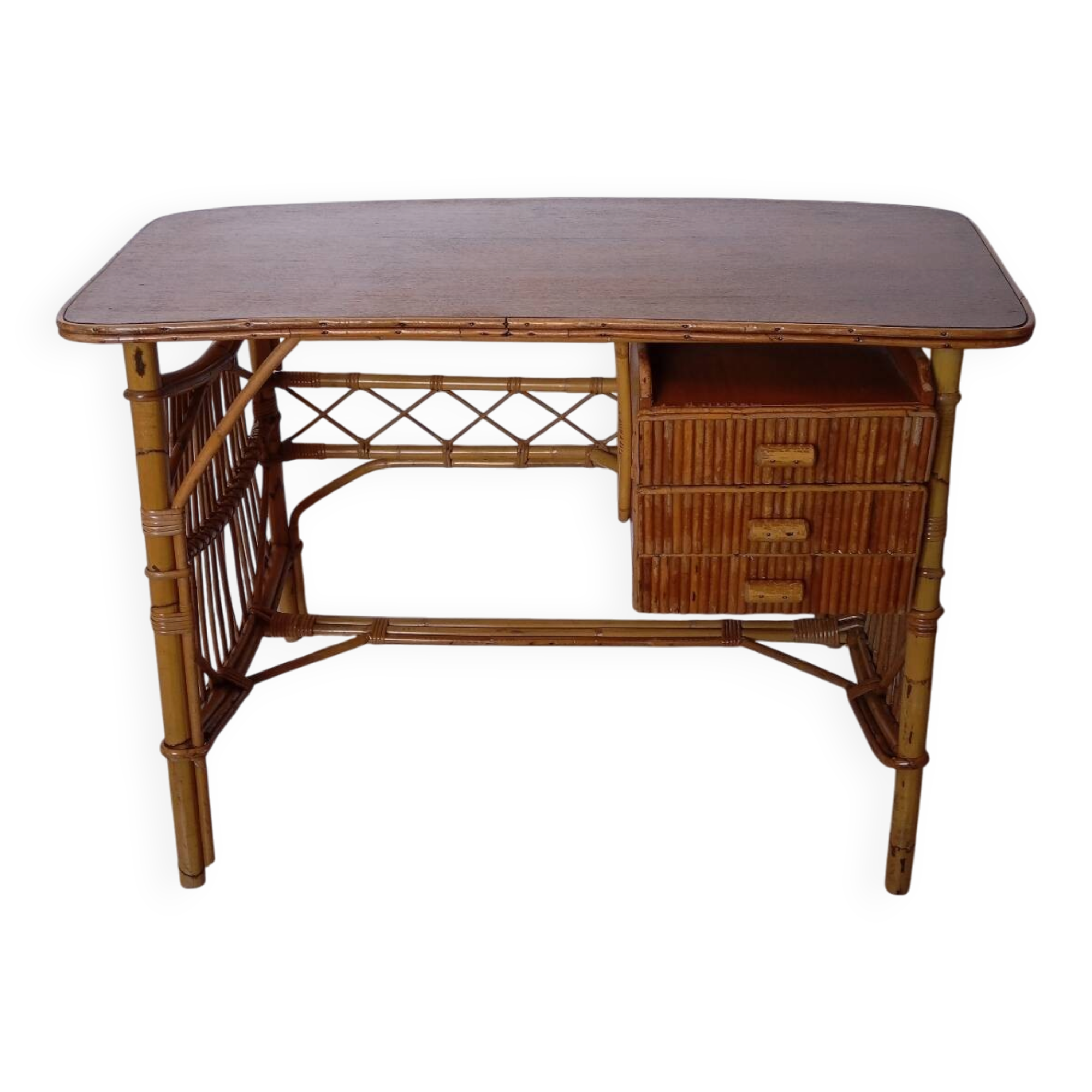 Rattan desk