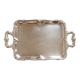 Vintage silver-plated service tray – Rococo handles