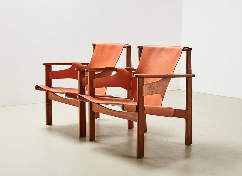 Carl-Axel Acking Pair of Trienna Lounge Chairs for Nordiska Kompaniet 1957
