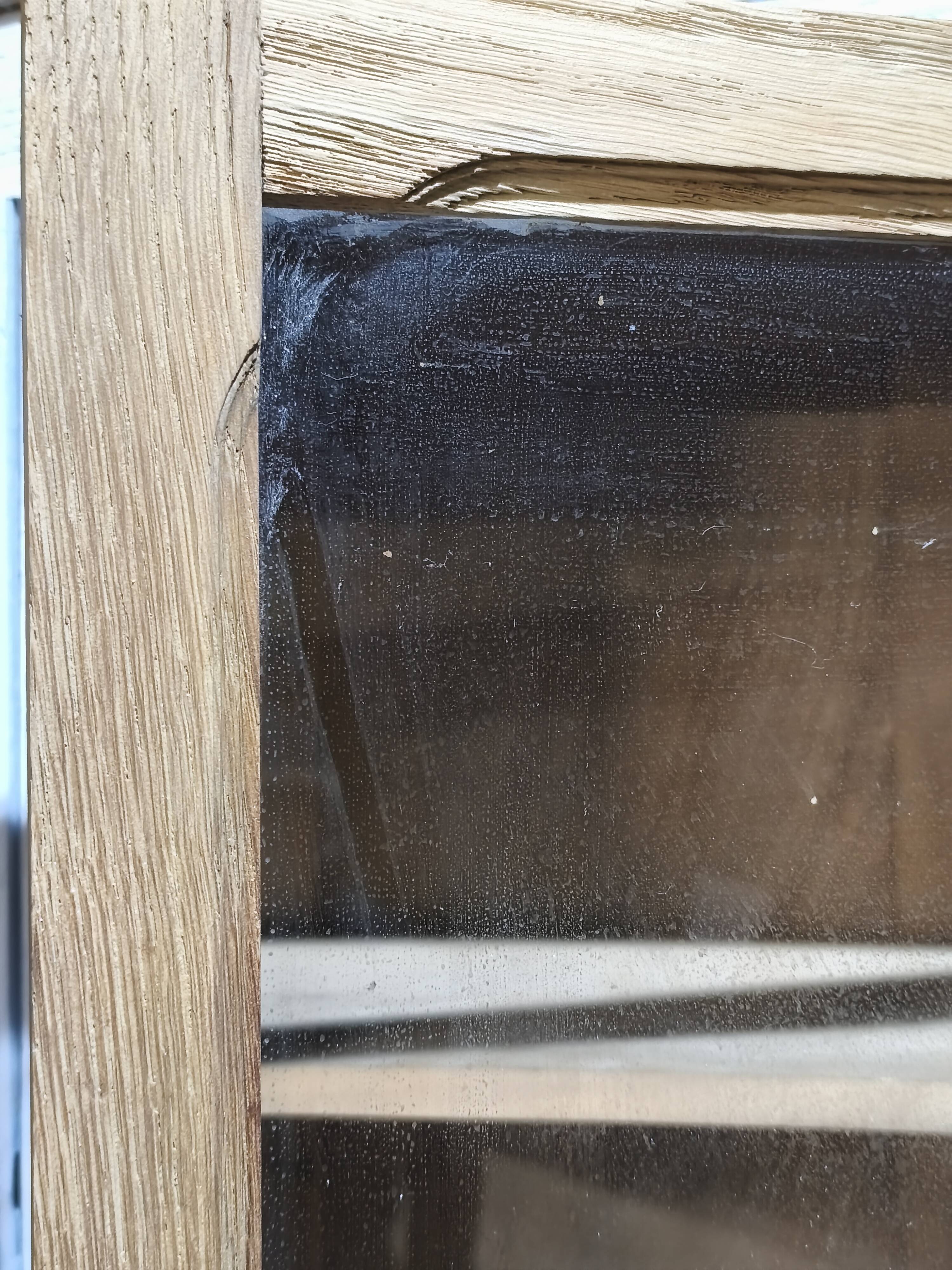 Buffet parisien années 30 aérogommé puis vernis naturel et peinture