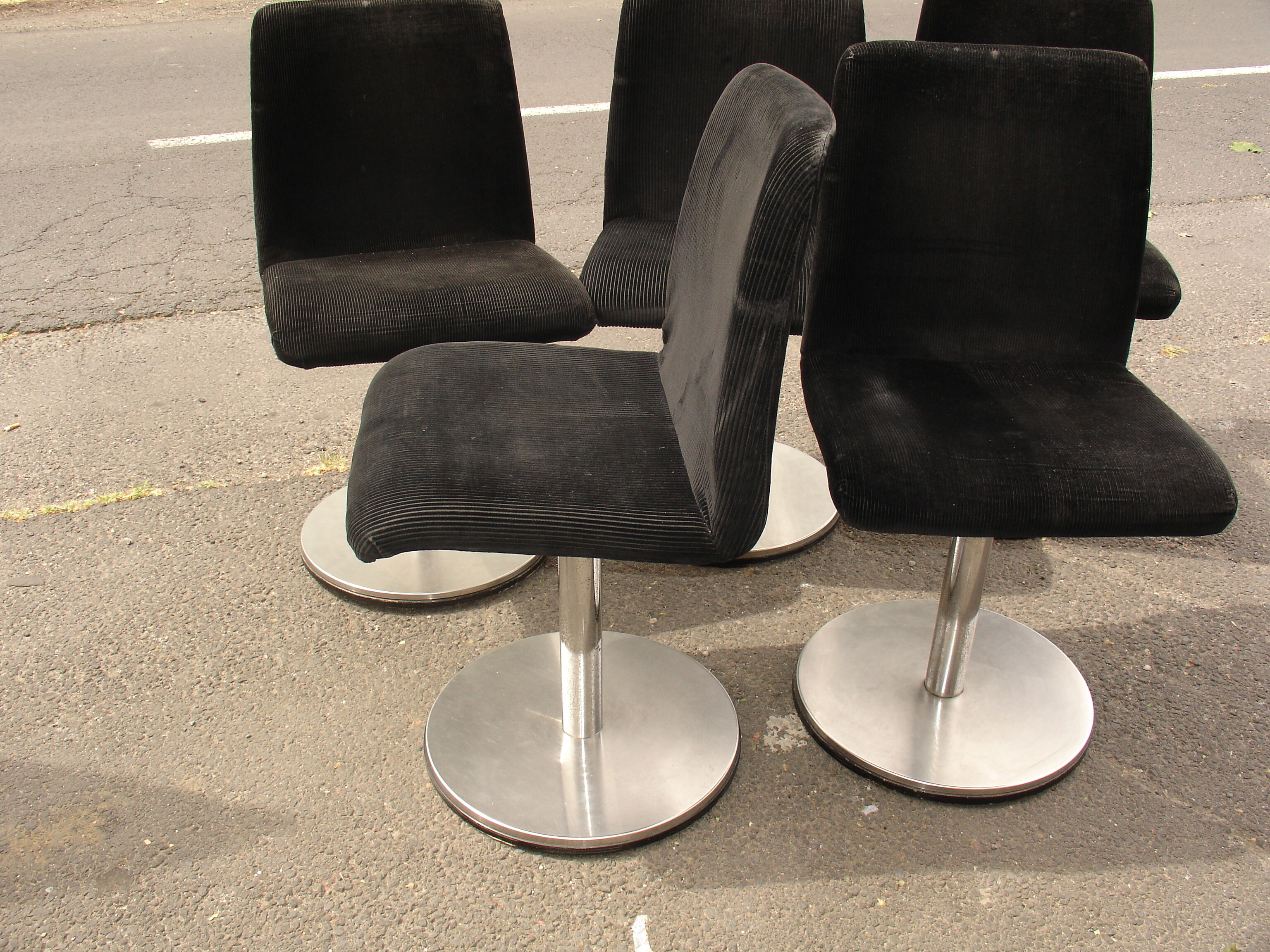 Série de 5 chaises pivotantes vers 1970