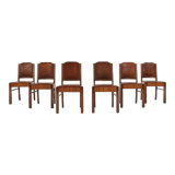 Six Art Deco dining chairs by De Coene Ca.1930