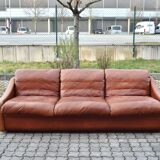 Vintage oxred Rolf Benz Leather Sofa