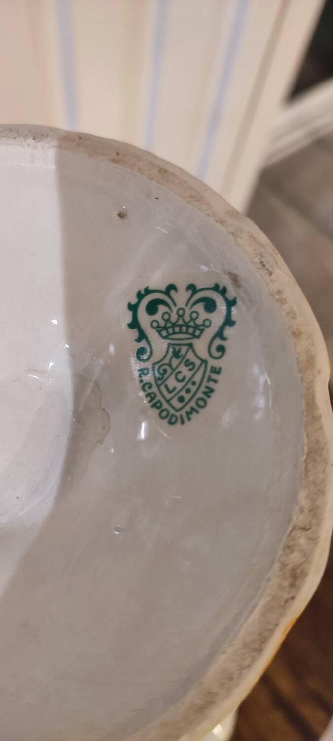 Vintage porcelain from the royal factory LCS R. Capodimonte