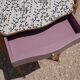 Crude wooden bedside table