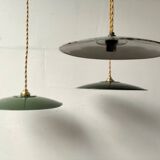 3 enamelled sheet metal suspensions