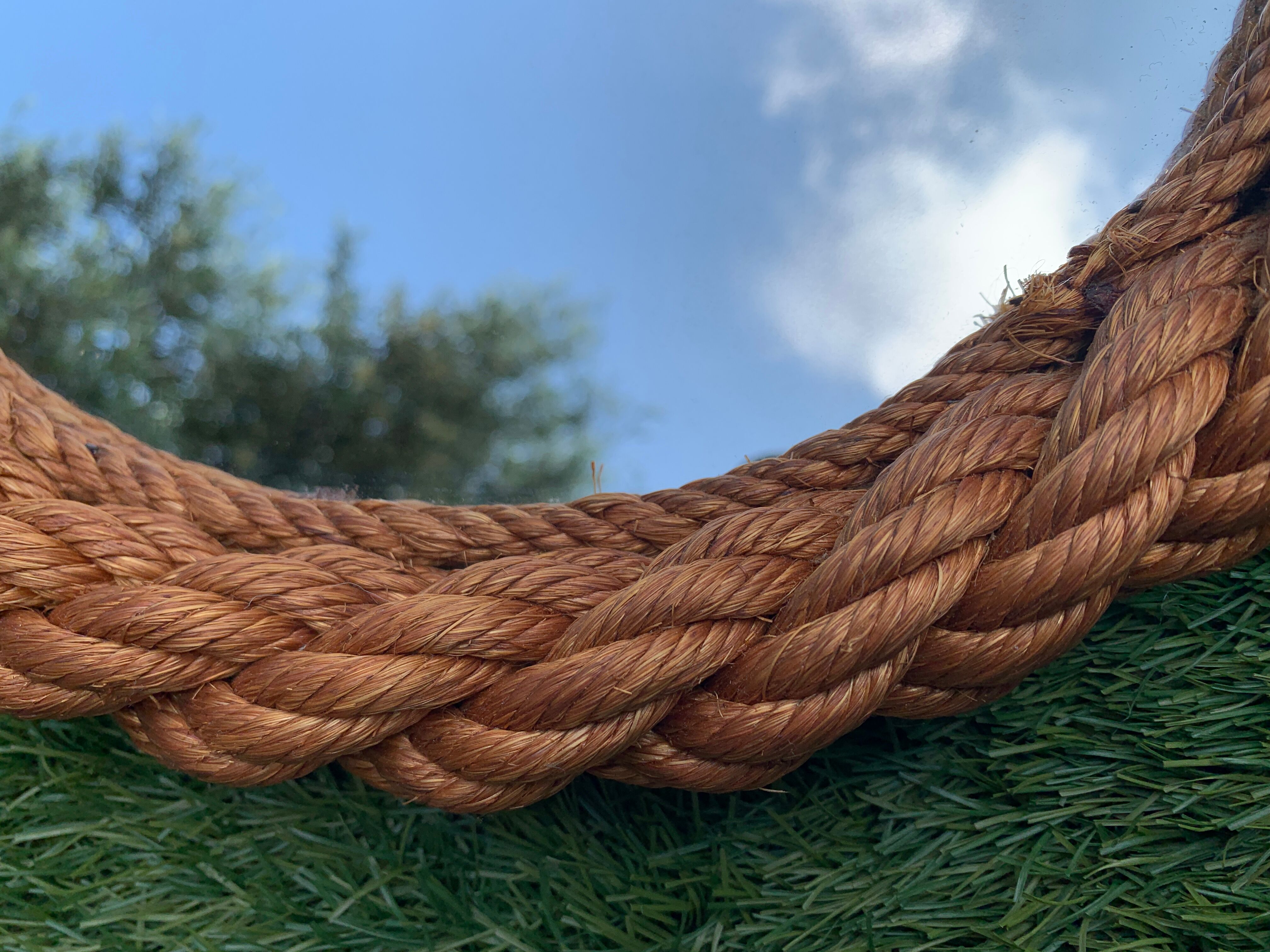 Design mirror in braided rope, 1960