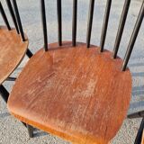 Set of 6 Fannett Scandinavian chairs by Ilmari Tapiovaara 1960.