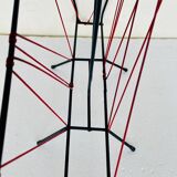 Vintage black metal magazine rack circa 19