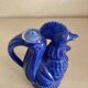 Ancienne verseuse coq bleu cobalt