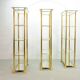 Ramiro Tarazona 24 Carat Goldplated Display Cabinet w. Glass Shelves 1980s