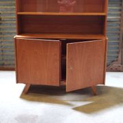 High buffet Biblitheque compass feet U 450 by Jiri Jiroutek for Interier Praha 1960