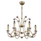Vianden designer brass and crystal pendant light by Castro Lighting