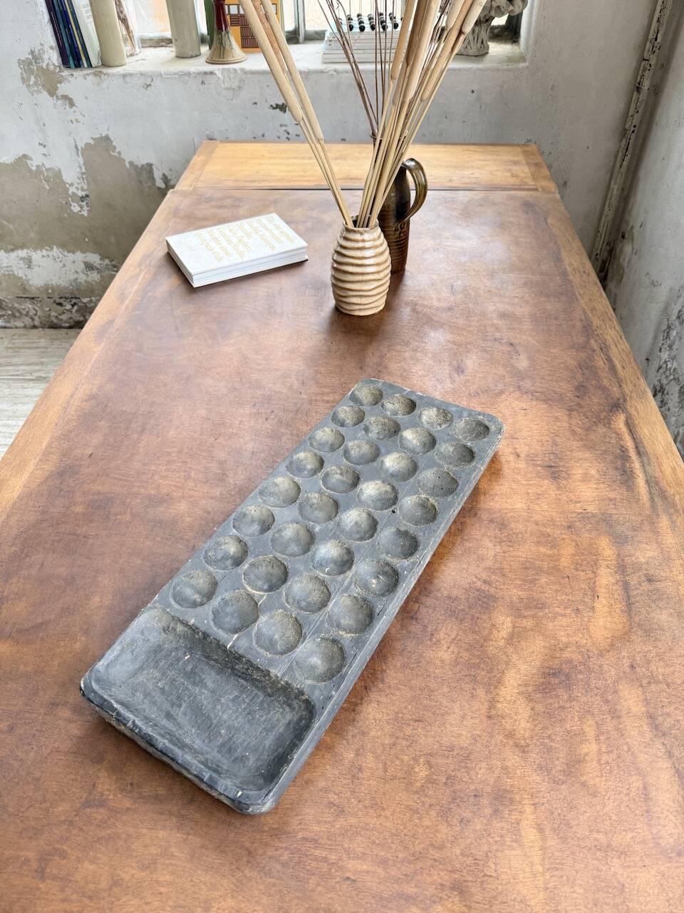 Table de repas chêne 1940 Dudouyt 240cm
