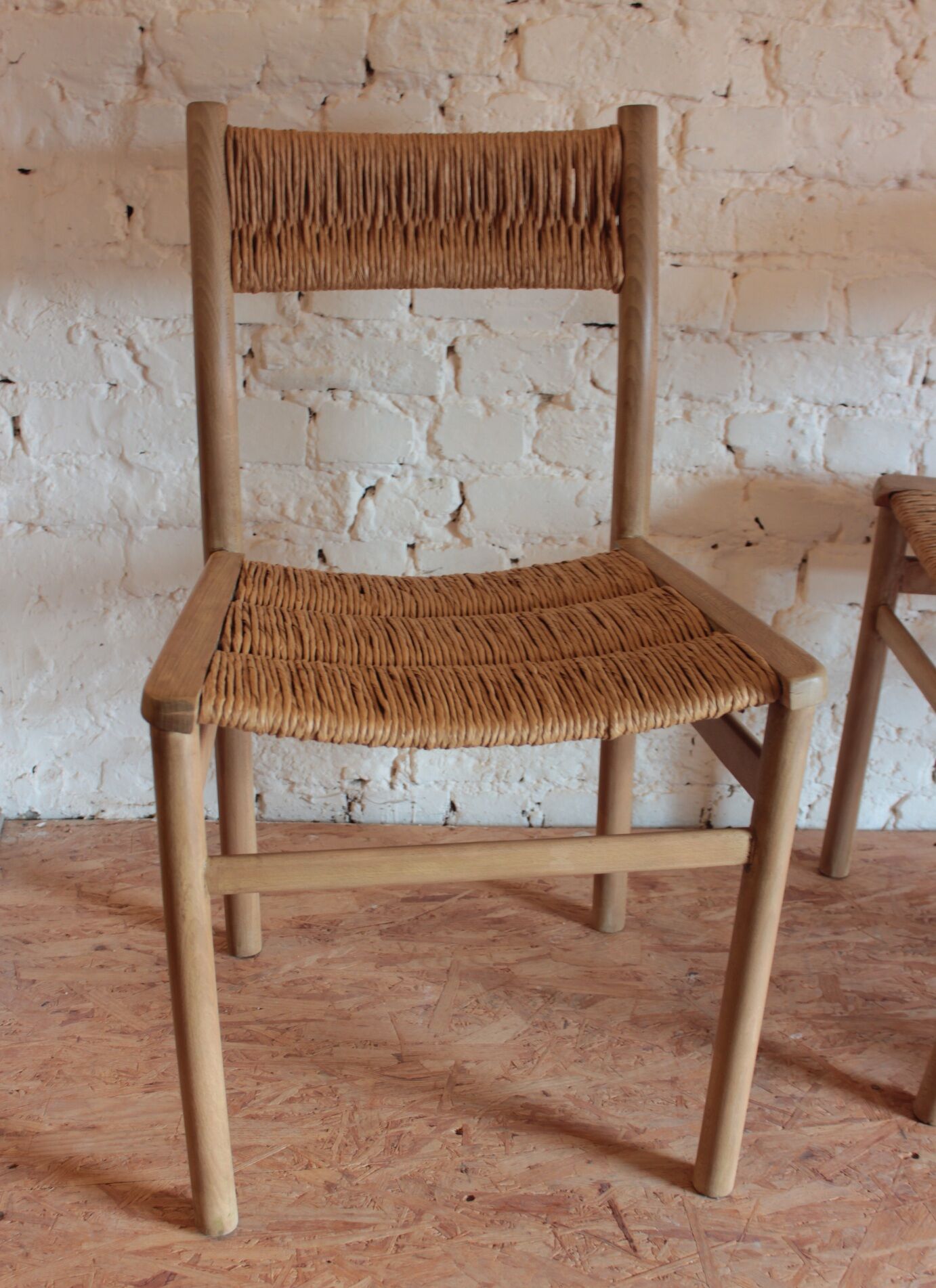 Set of 4 vintage chairs "weekend" by Pierre Gautier Delaye 1955