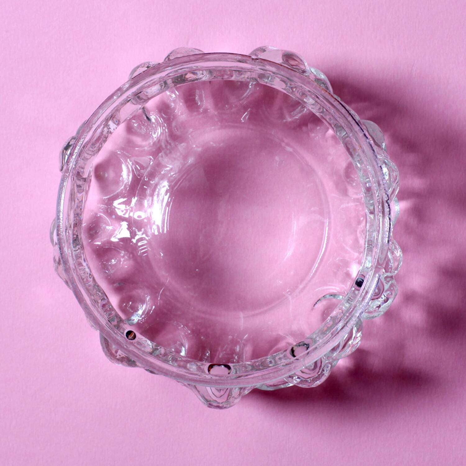 Mid-Century Pressed Glass Bowl: Vladislav Urban Design, Czech Republic