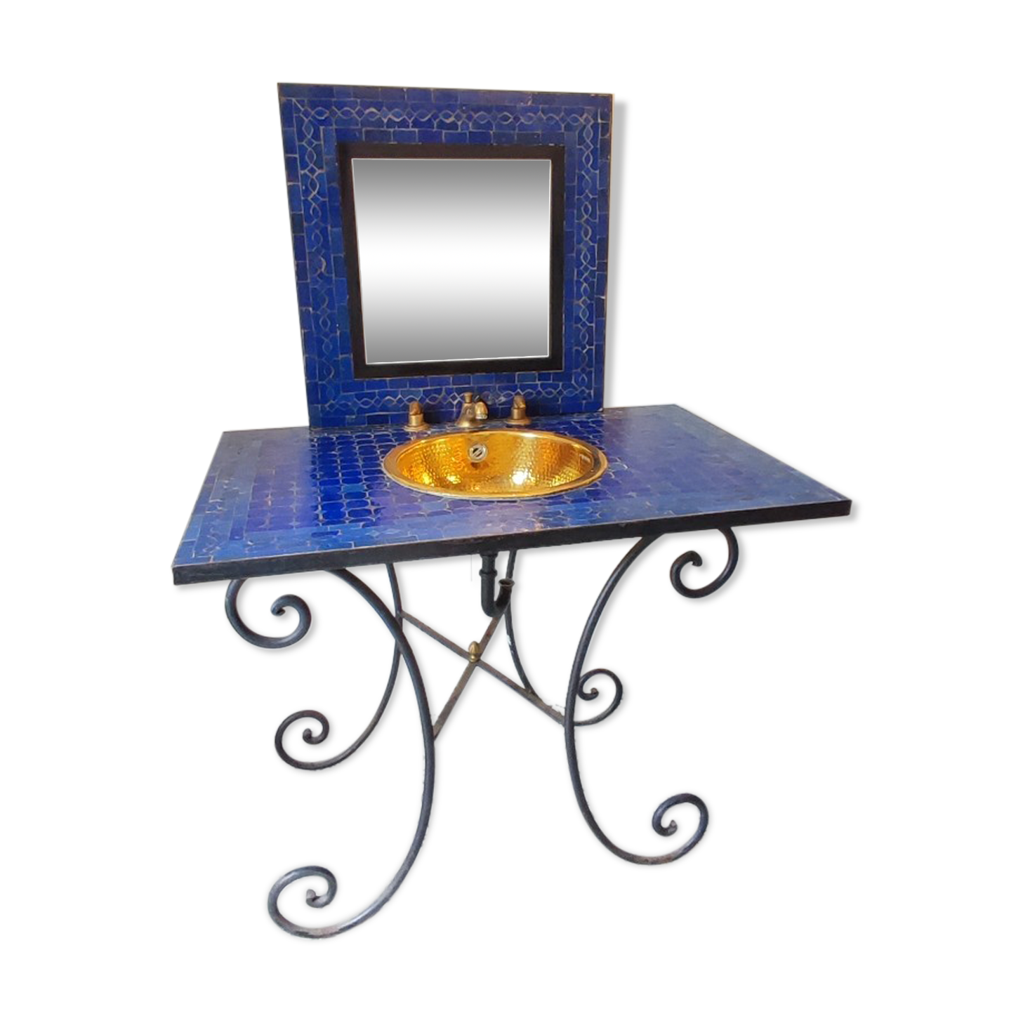 Meuble salle de bain, vasque et miroir