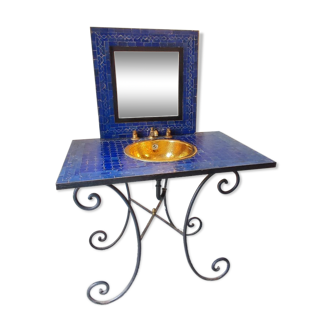 Meuble salle de bain, vasque et miroir