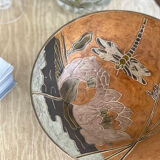 Cloisonné brass cup