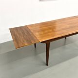 Scandinavian teak dining table, extendable