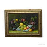 Still life with fruits, oil painting on canvas, Germany 1950s