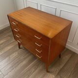 Vintage chest of drawers with compass feet