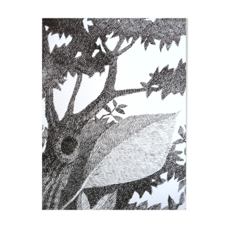 China ink on paper