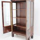 1930s art deco palisander and glass cabinet , czechoslovakia